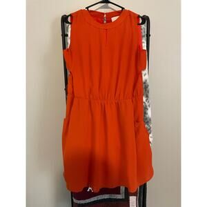 Greylin citrus orange  sleeveless dress medium